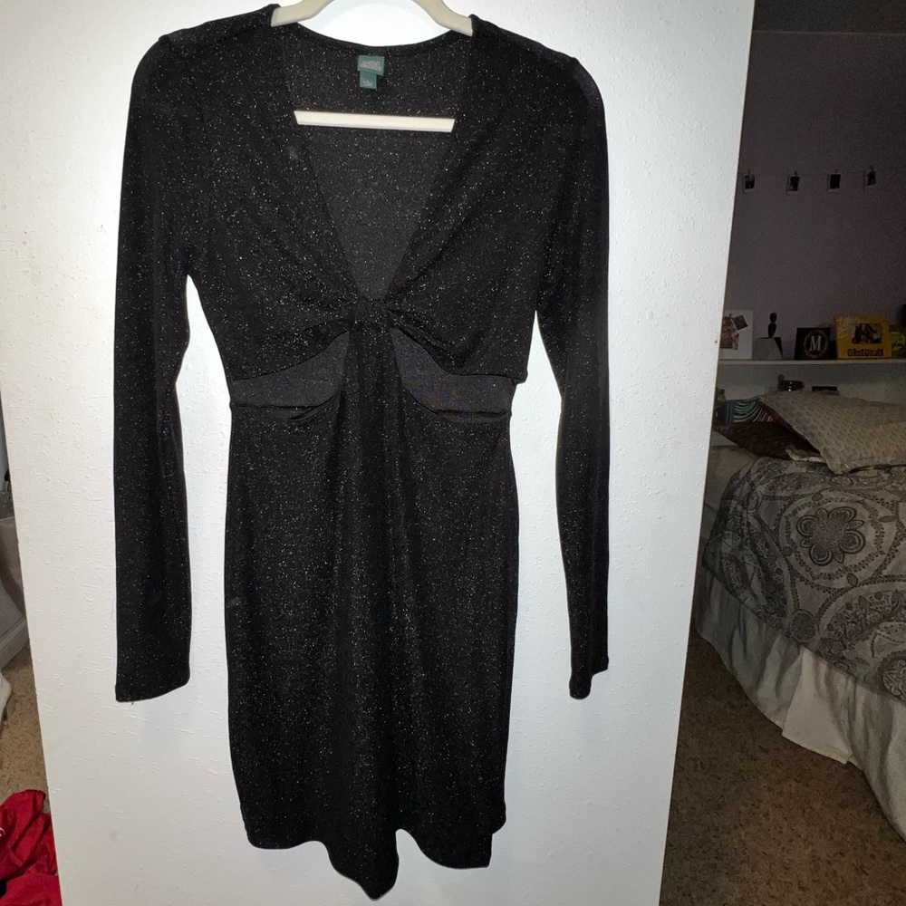Glitter Cut Out Dress